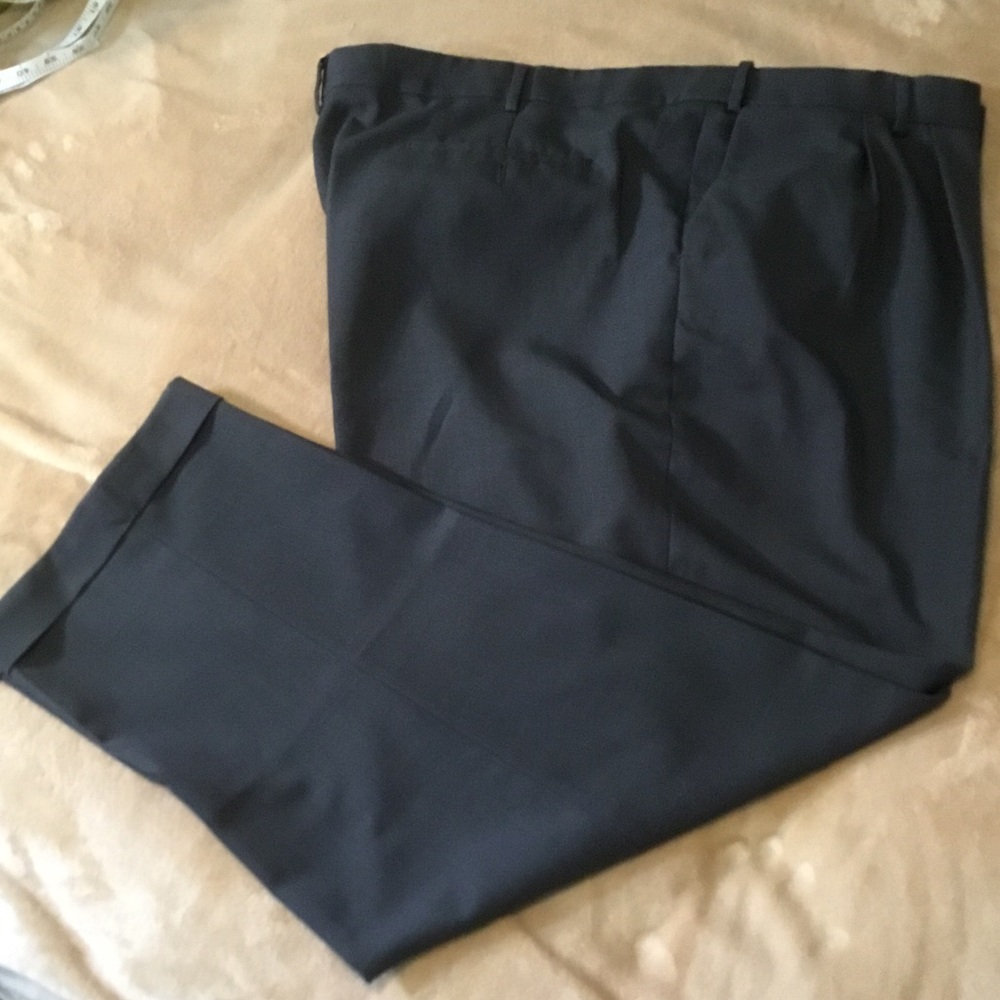 Van Heusen Studio Charcoal Dress Pants with Stretch comfort waistband